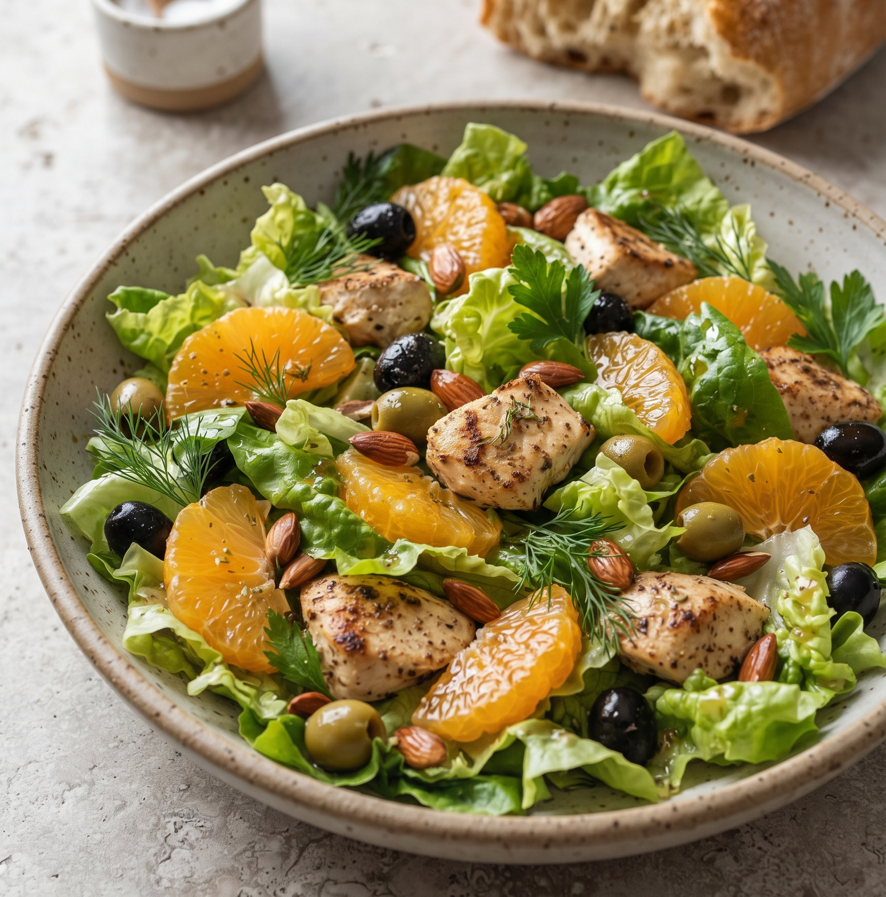 Orange, Almond & Chicken Salad